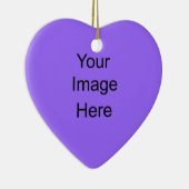 Creëer uw eigen ornament Light Paars Heart (Rechts)