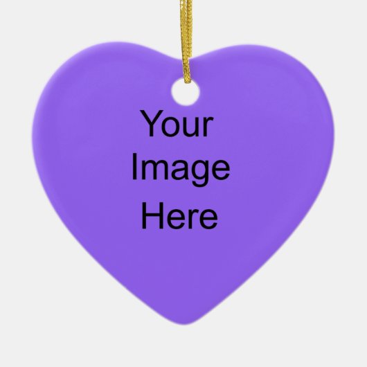 Creëer uw eigen ornament Light Paars Heart (Voorkant)