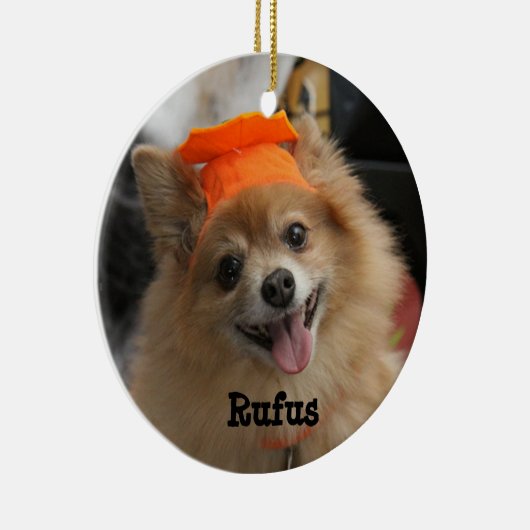 Creëer Uw eigen Ornament voor aangepaste honden (Rechts)