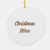 Creëer Uw Eigen Ornamenten Naam & Jaar Kerstmis (Achterkant)