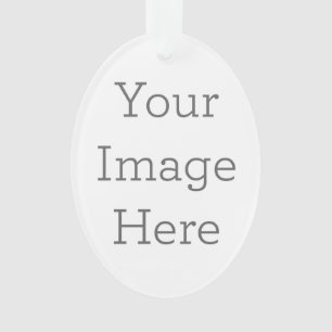 Creëer Uw eigen ovaal acrylversiering Ornament