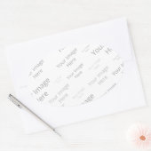 Creëer Uw eigen Ovaal Glossy Sticker (Envelop)