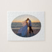 Creëer Uw Eigen Ovaal Vorm Huwelijk 10x8 Legpuzzel (Horizontaal)