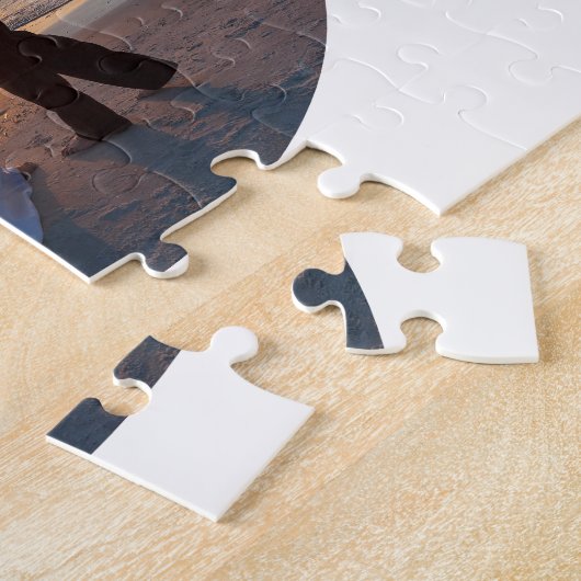 Creëer Uw Eigen Ovaal Vorm Huwelijk 10x8 Legpuzzel (Zijkant)