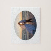 Creëer Uw Eigen Ovaal Vorm Huwelijk 10x8 Legpuzzel (Verticaal)