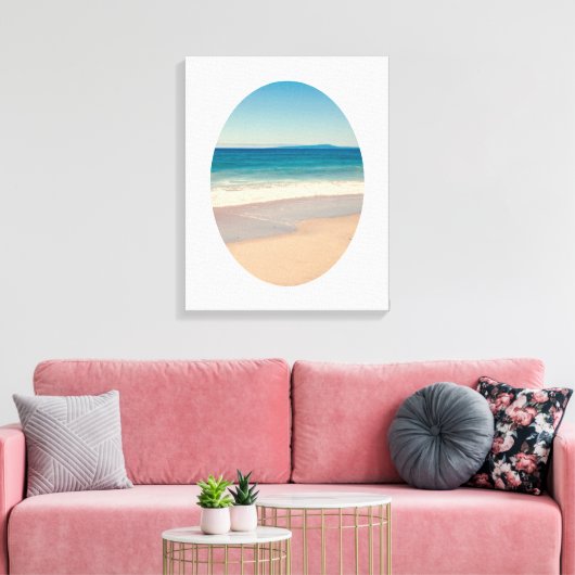 Creëer Uw eigen ovale foto Canvas Afdruk (Insitu (Woonkamer))