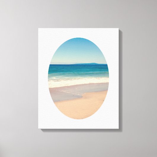 Creëer Uw eigen ovale foto Canvas Afdruk (Voorkant)