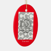 Creëer Uw eigen ovale ornament rode verticale foto (Rechts)