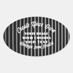 Creëer Uw eigen Ovale Sticker