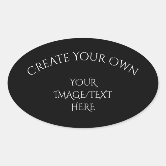 Creëer Uw eigen Ovale Sticker (Voorkant)