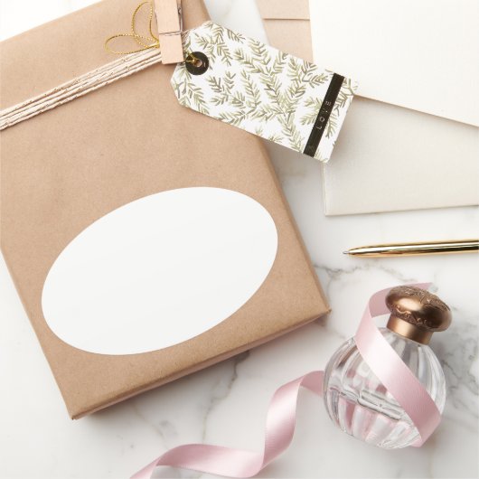 Creëer Uw eigen Ovale Sticker (Geschenken)