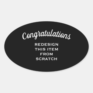 Creëer Uw eigen Ovale Sticker