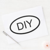 Creëer Uw eigen Ovale Sticker in eurostijl (Envelop)