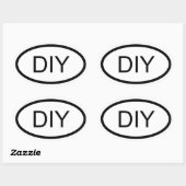 Creëer Uw eigen Ovale Sticker in eurostijl (Vel)