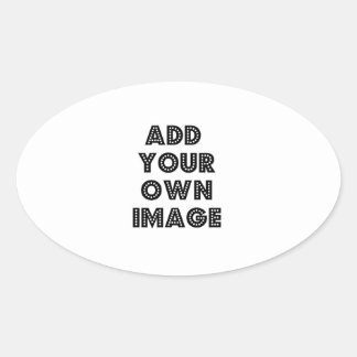Creëer Uw eigen ovale Sticker! Sticker