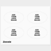 Creëer Uw eigen ovale Sticker! Sticker (Vel)