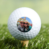 Creëer uw eigen paar foto monogram golfballen