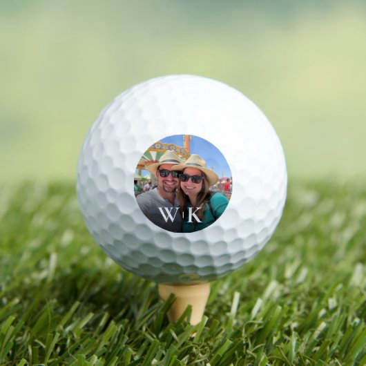 Creëer uw eigen paar foto monogram golfballen (Insitu Shirt)