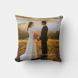 Creëer Uw eigen paar foto toevoegen namen Kussen