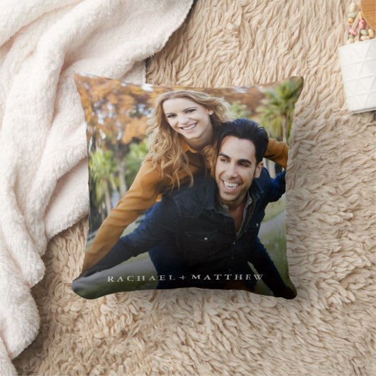 Creëer Uw eigen paarfoto | Namen toevoegen Kussen (Deken)