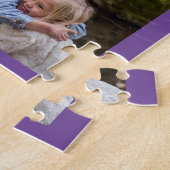 Creëer Uw eigen Paars 13-serie Foto-collage Legpuzzel (Zijkant)