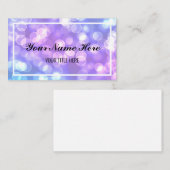 Creëer Uw eigen Paars en Blauwe Bokeh Visitekaartje (Voorkant / Achterkant)