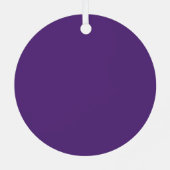 Creëer Uw eigen Paars Metalen Ornament (Achterkant)