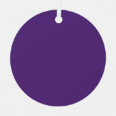 Creëer Uw eigen Paars Metalen Ornament (Voorkant)