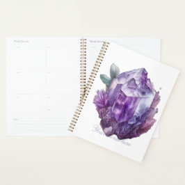 Creëer Uw eigen Paarse Amethystkristallen Planner