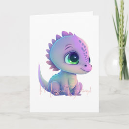 Creëer Uw eigen Paarse Baby Dragon Kaart