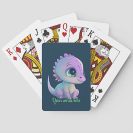 Creëer Uw eigen Paarse Baby Dragon Pokerkaarten