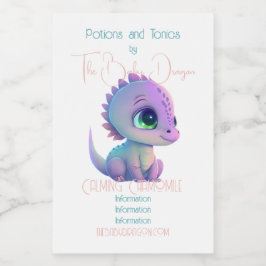 Creëer Uw eigen Paarse Baby Dragon Voedselcontainer Etiket