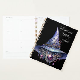 Creëer Uw eigen Paarse Bejeweled Crystal Witch Pet Planner