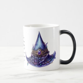 Creëer Uw eigen Paarse Bejeweled Dragon Witch Pet Magische Mok