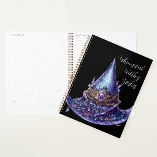 Creëer Uw eigen Paarse Bejeweled Dragon Witch Pet Planner (Display)