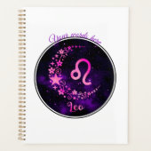 Creëer Uw eigen Paarse Celestial Leo Zodiac Planner (Voorkant)