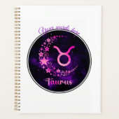 Creëer Uw eigen Paarse Celestial Taurus Zodiac Planner (Voorkant)