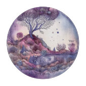 Creëer Uw eigen Paarse Fantasy Landscape Snijplank (Voorkant)