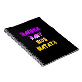 Creëer Uw eigen Paarse Gele Baby Kinder Kunst Notitieboek (Rechterzijde)