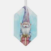 Creëer uw eigen Paarse gnoom Cadeau Glas Ornament (Voorkant Rechts)