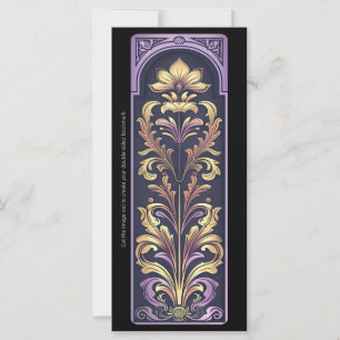 Creëer Uw eigen Paarse Golden Art Deco Bladwijzer