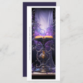 Creëer Uw eigen Paarse Gotische Grimoire Bladwijze (Voorkant / Achterkant)