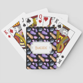 Creëer Uw eigen Paarse & Gouden Kristallen Pokerkaarten