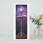 Creëer Uw eigen Paarse Grimoire Magic Orb Bladwijz (Staand voorkant)