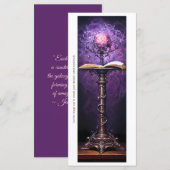 Creëer Uw eigen Paarse Grimoire Magic Orb Bladwijz (Voorkant / Achterkant)
