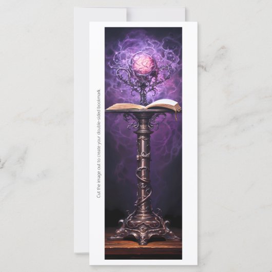Creëer Uw eigen Paarse Grimoire Magic Orb Bladwijz (Voorkant)