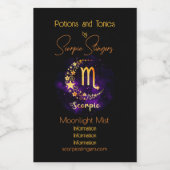 Creëer Uw eigen Paarse Hemelse Schorpioen Zodiac Wijn Etiket (Enkel label)