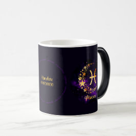 Creëer Uw eigen Paarse Hemelse Vissen Zodiac Magische Mok