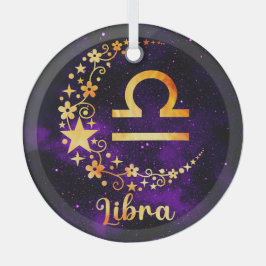 Creëer Uw eigen Paarse Hemelse Weegschaal Zodiac Glas Ornament
