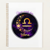 Creëer Uw eigen Paarse Hemelse Weegschaal Zodiac Planner (Voorkant)